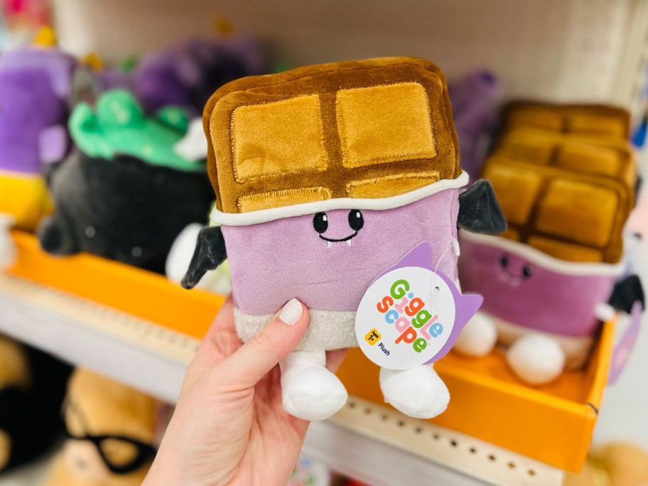 Gigglescape Mini Chocolate Bat Halloween themed plush toy