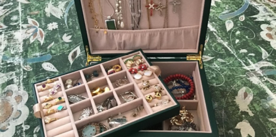 Jewelry Box w/ 2 Layers Only $12.99 on Amazon (Regularly $26)