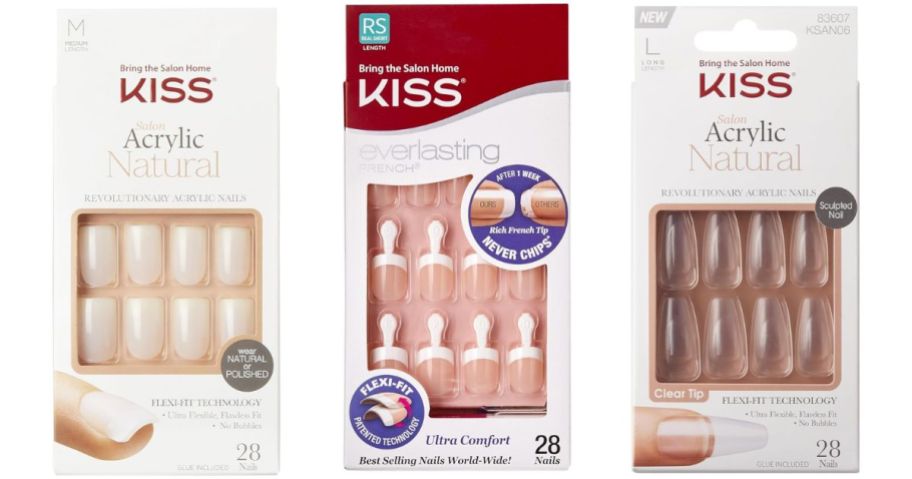 3 boxes of KISS acrylic nails