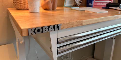 I Replaced My Desk w/ This Adjustable Garage Workbench (It’s $50 Off Right Now at Lowe’s)