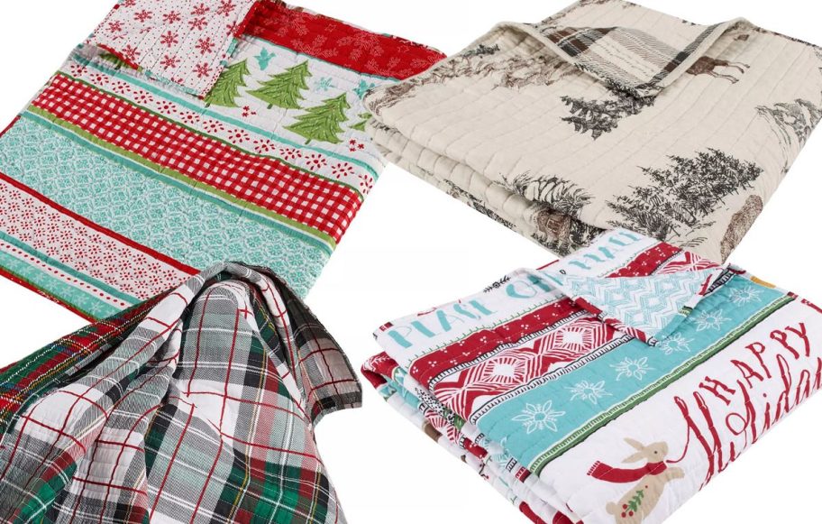 Macy's Christmas Throw Quilts