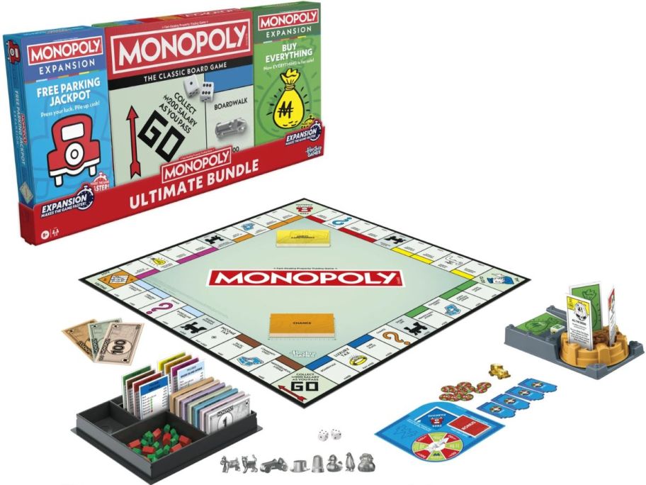 Monopoly Ultimate Bundle Game with two expansion packs