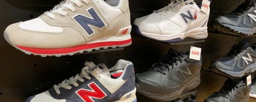 New Balance Shoes on display at a store