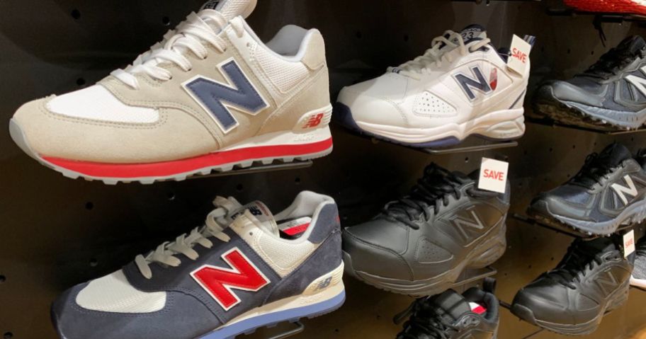 New Balance Shoes on display at a store