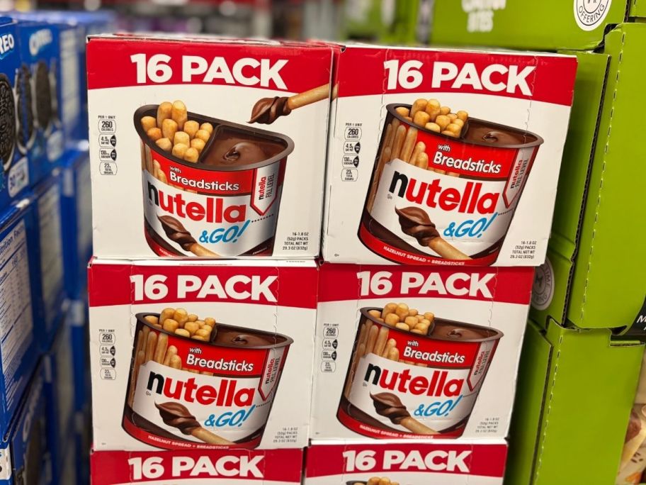 Nutella & GO! Hazelnut & Cocoa Spread + Breadsticks 16-Packs in store
