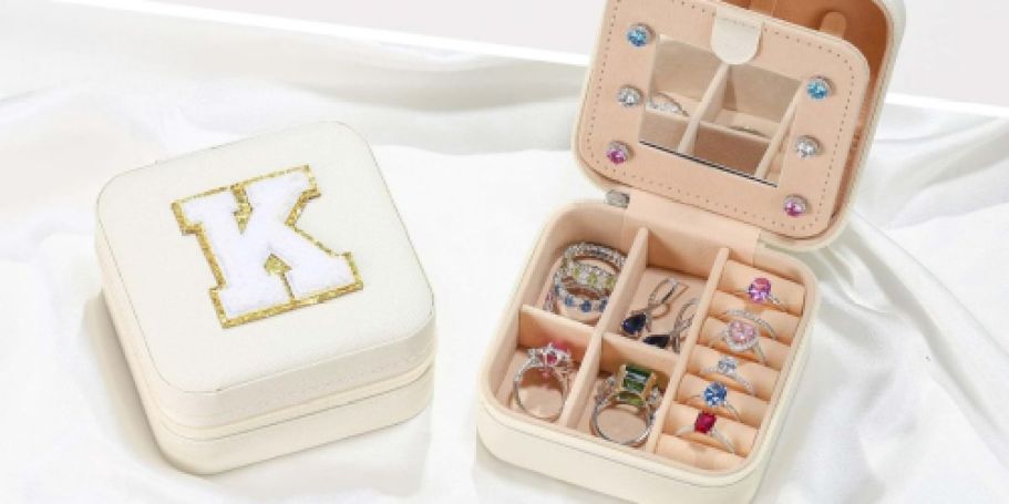 Jewelry Travel Case w/ Initial Only $5.99 on Amazon (Regularly $19) | Personalized Stocking Stuffer