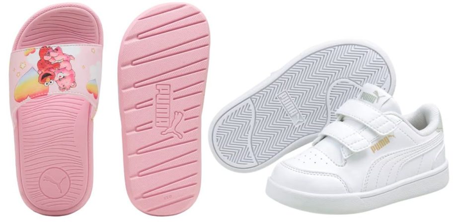 Puma x Care Bears x Sesame Street Cool Cat Little Kids' Sandals and Toddlers' Shuffle Easy On Sneakers