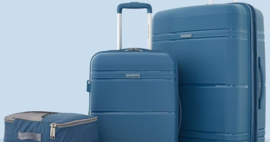 A travelers club 4-piece hardside luggage set