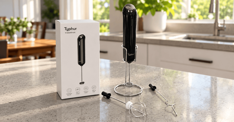 Milk Frother Just $9.99 on Amazon (Make Cold Foam, Lattes, & Protein Shakes!)