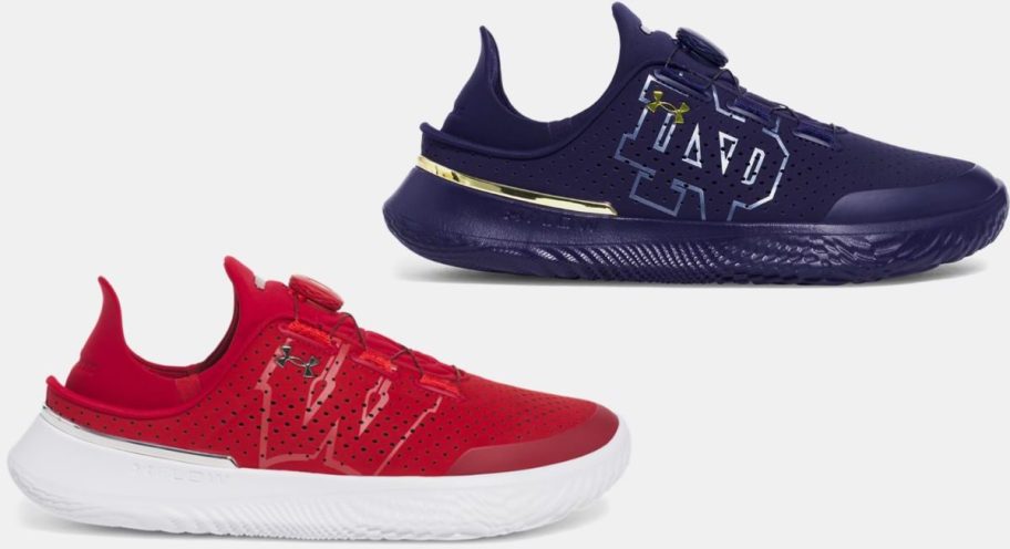 Stock images of two Under Armour Slipspeed shoes