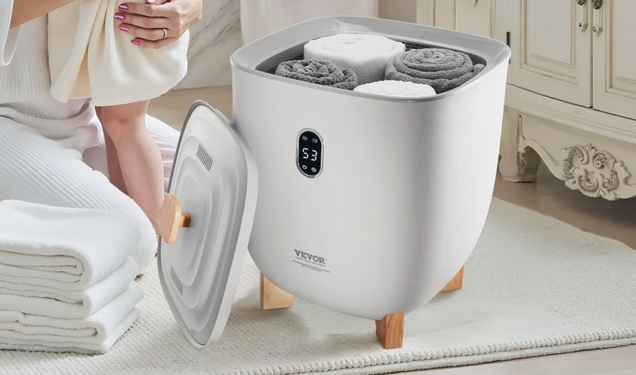 Vevor Towel Warmer Just $64.99 Shipped on Amazon (Fits up to 5 Towels!)