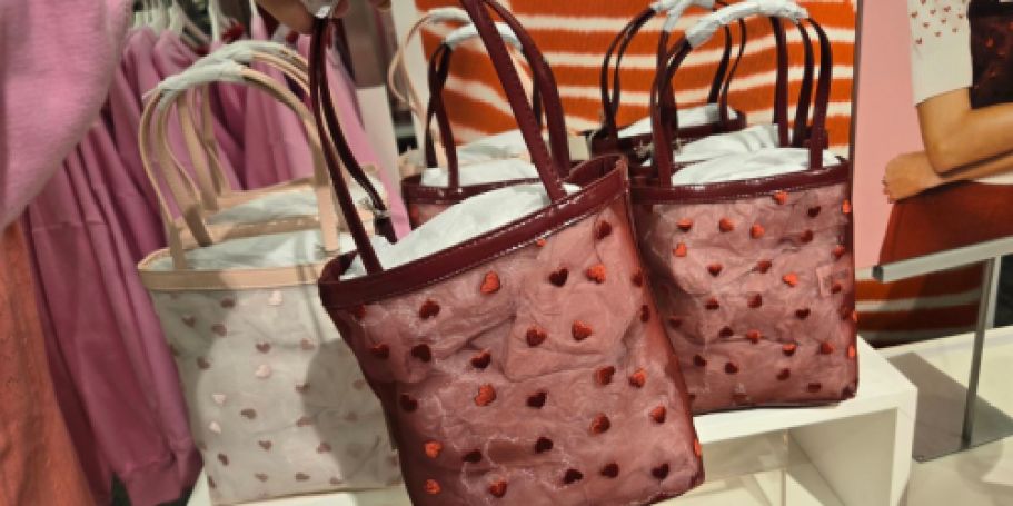 Adorable Valentine’s Heart Mesh Tote Just $15 on Target.com