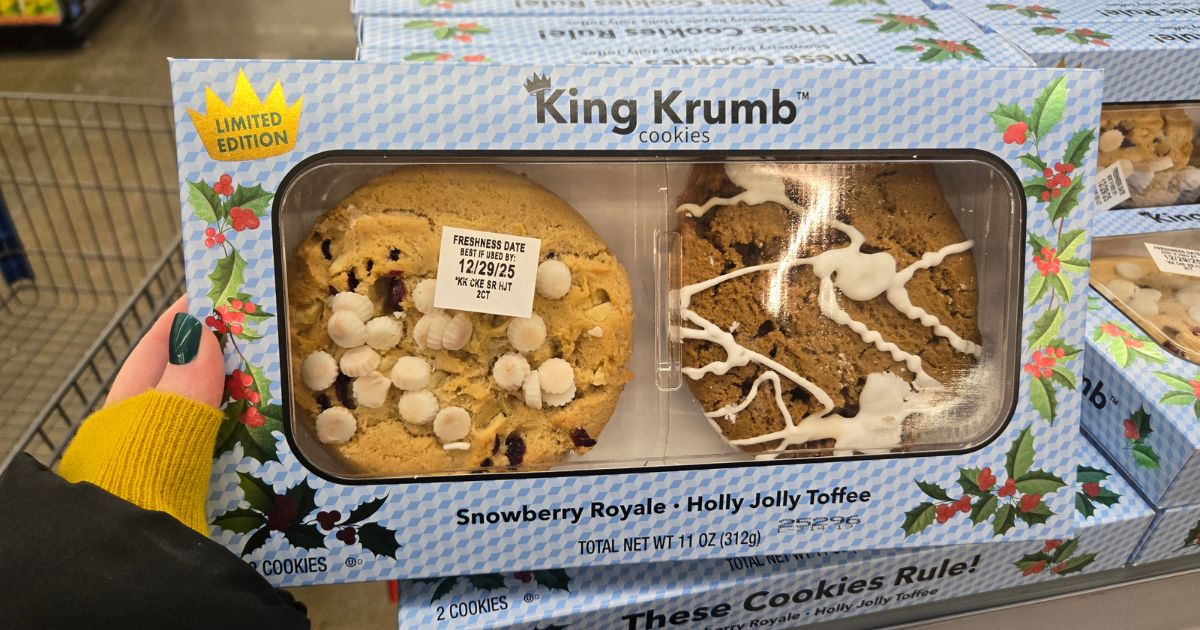 New Christmas King Krumb Cookies Just $5.97 (But Are They a Good Crumbl Alternative?)