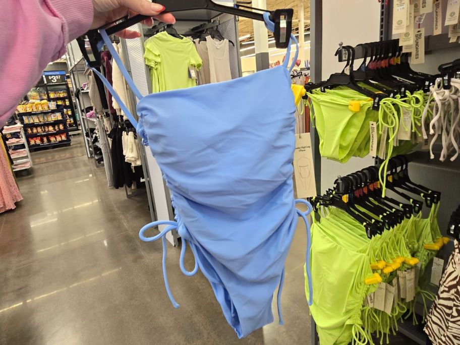 No Baoundaries one piece blue swimsuit