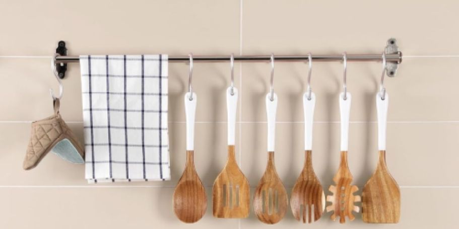Acacia Wood Cooking Utensils 6-Piece Set Just $14.79 Shipped on Amazon (Reg. $37)