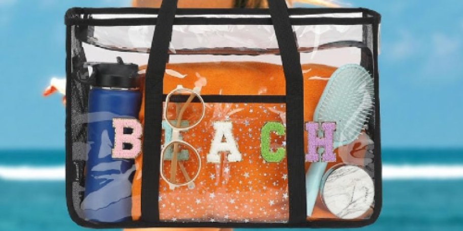 Clear Waterproof Beach Tote Only $6.49 on Amazon (Reg. $13)