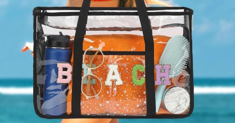 Clear Waterproof Beach Tote Only $6.49 on Amazon (Reg. $13)