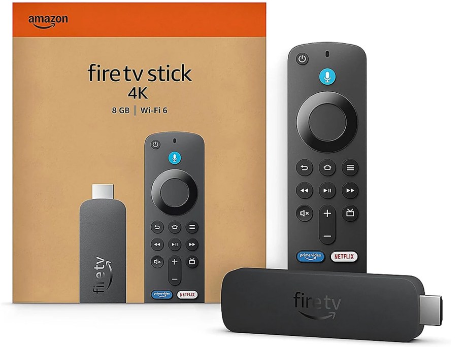 amazon fire stick with remote and box