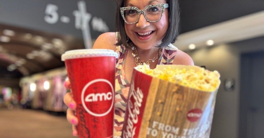 AMC Date Night Deal: TWO Movie Tickets w/ Drinks & Popcorn Under $26