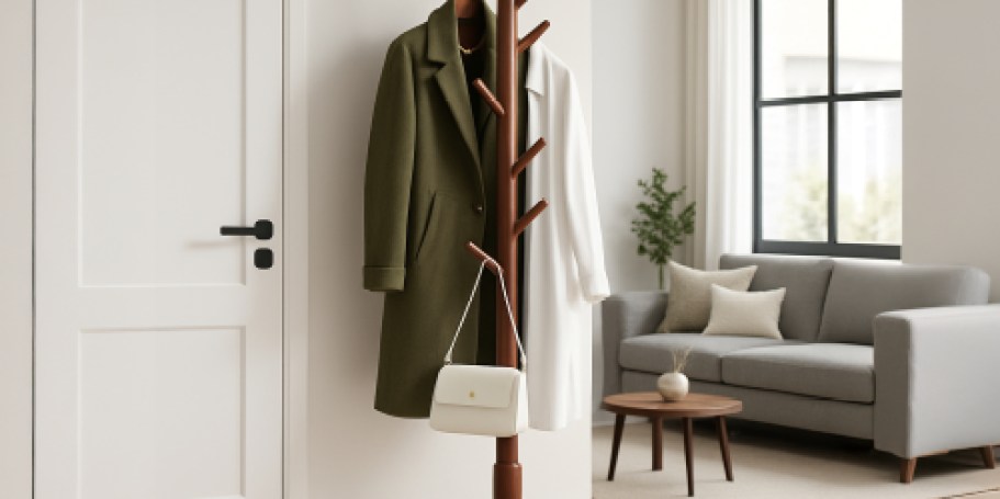 Wooden Coat Rack Only $12.49 on Amazon (Reg. $25)