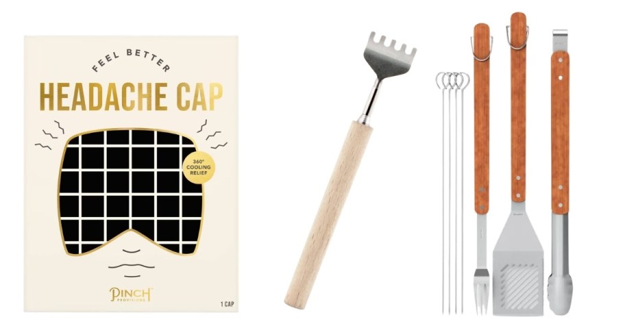 headache cap back scratcher grill tools