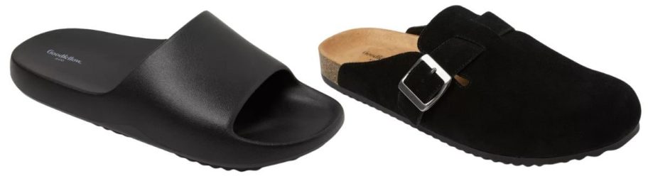 goodfellow & co slides and clogs