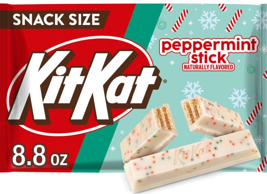 kit kat bag of peppermint flavor sticks