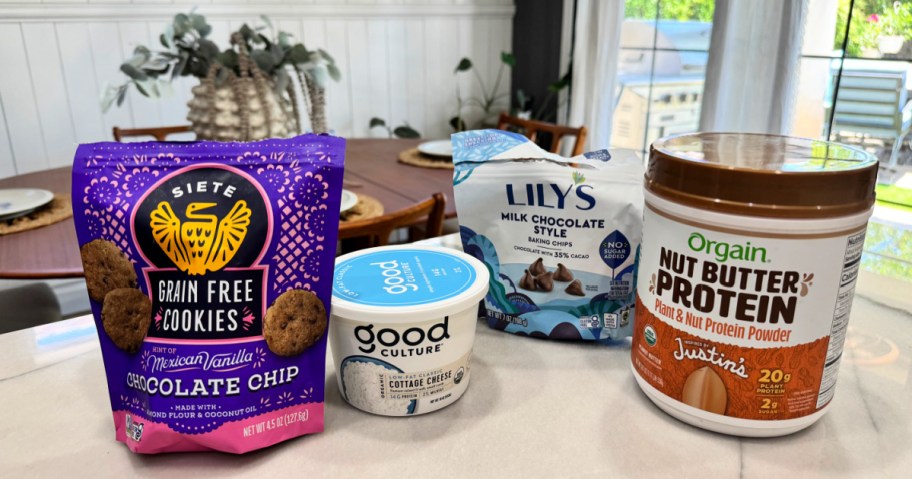 ingredients to make peanut butter mousse