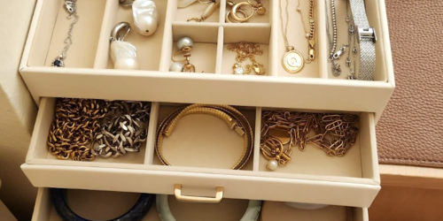 Large Jewelry Box w/ 3 Drawers Only $12.49 on Amazon (Regularly $25)