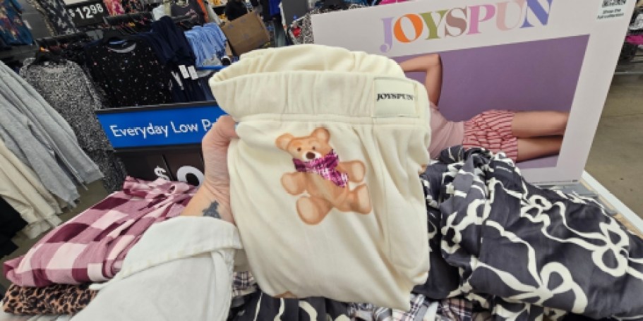 NEW Walmart Velour Pajama Pants Only $9.98 – Cute AND Cozy!