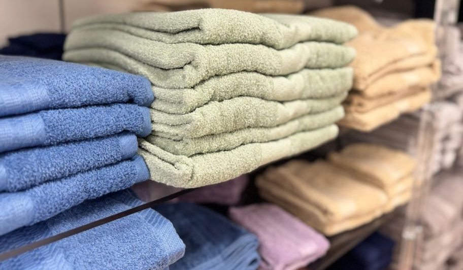 The Big One Bath Towels on Shelf