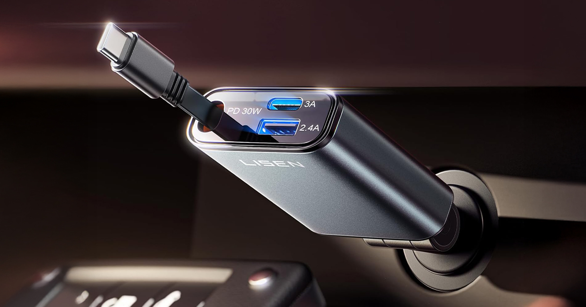 Retractable Car Charger Only $9.99 on Amazon (Charge 3 Devices at Once)