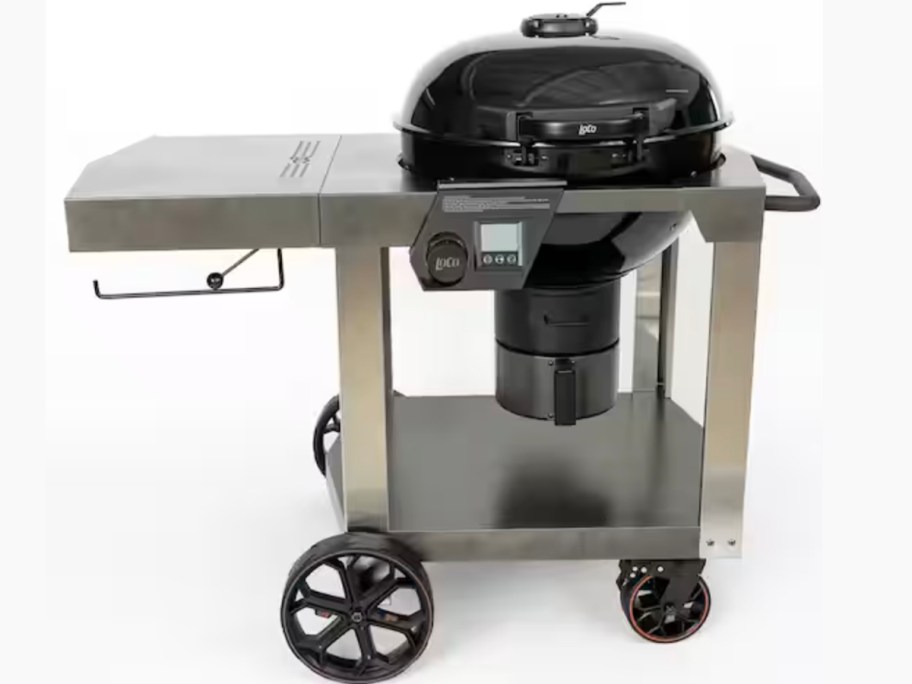black and silver kettle grill 