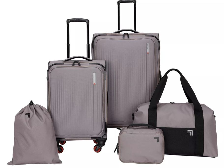 grey luggage set