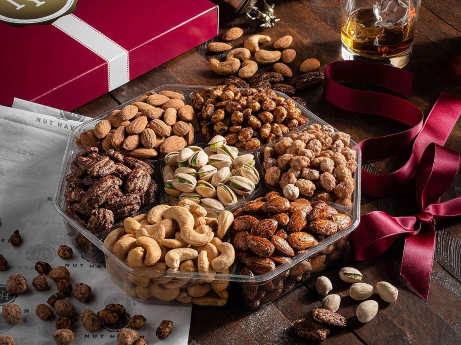 assorted nut gift tray
