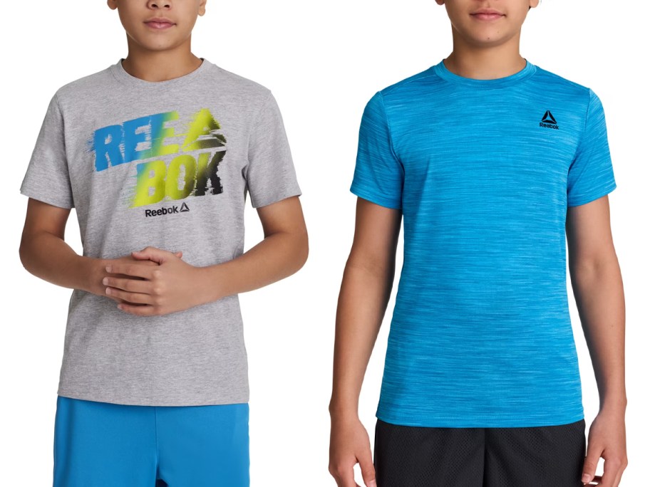boys wearing gray and blue tees 