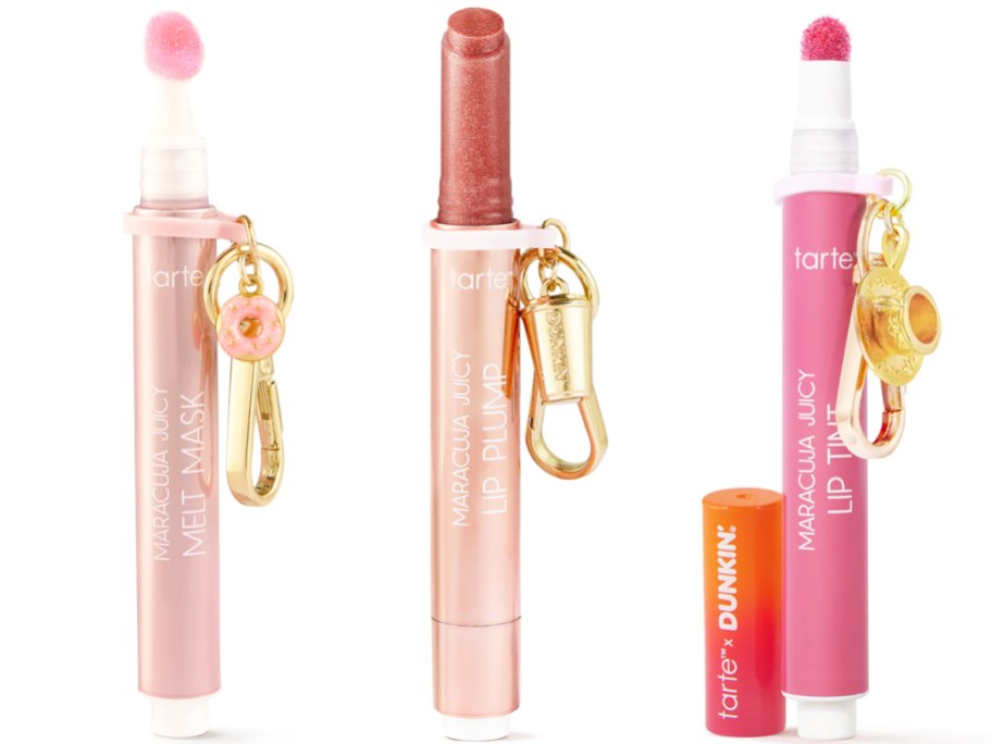 three tubes of tarte Maracuja products