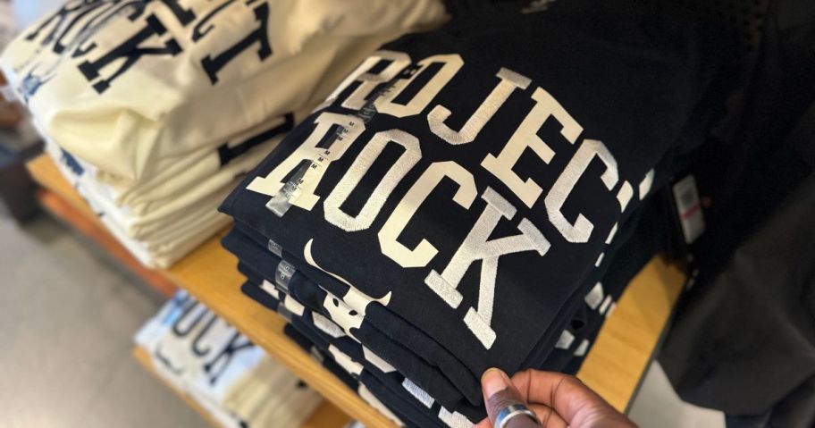 under armour project rock shirts in store