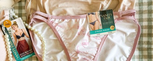 pink and tan vanity fair panties