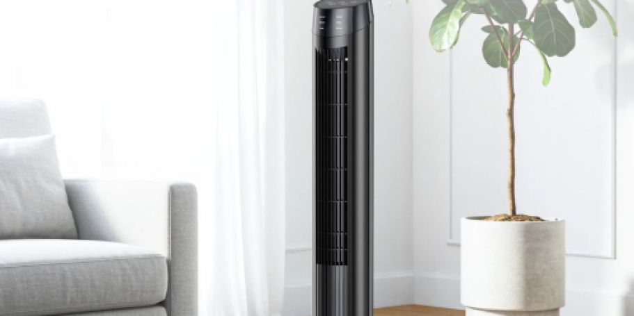 Remote-Controlled Oscillating Tower Fan Only $29.99 Shipped on Walmart.com