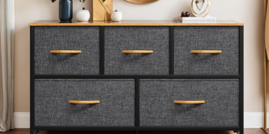Fabric Storage Dresser Just $29.99 on Amazon | Great for Smaller Spaces