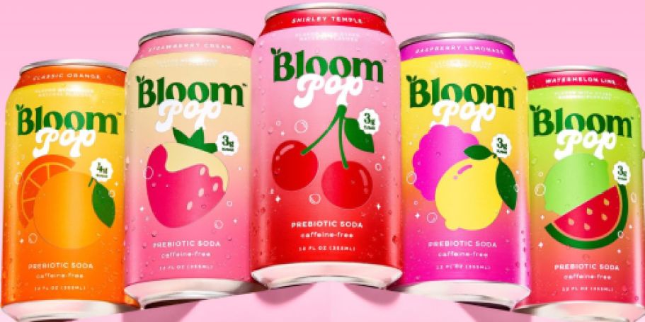 Bloom Pop Prebiotic Soda 12-Pack Only $18 Shipped on Amazon