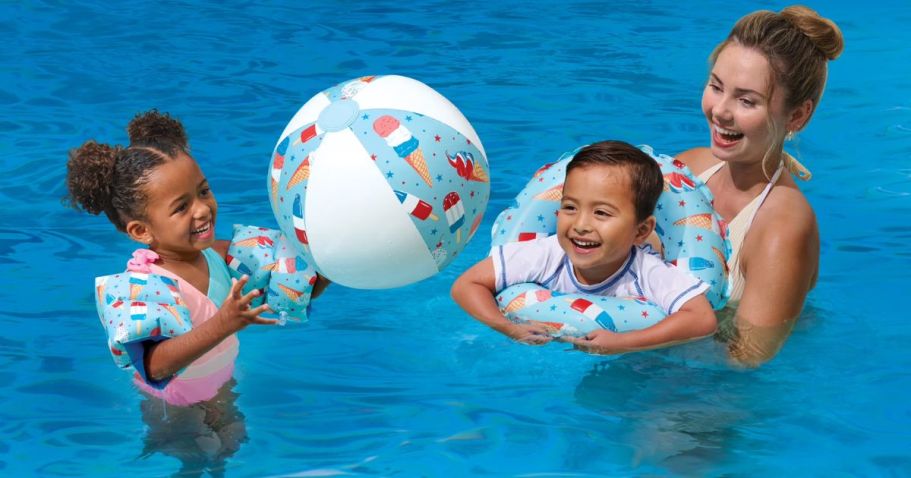 Pool Float 3-Piece Set Only $4.97 on Walmart.com (Includes Armbands, Tube, & Ball)