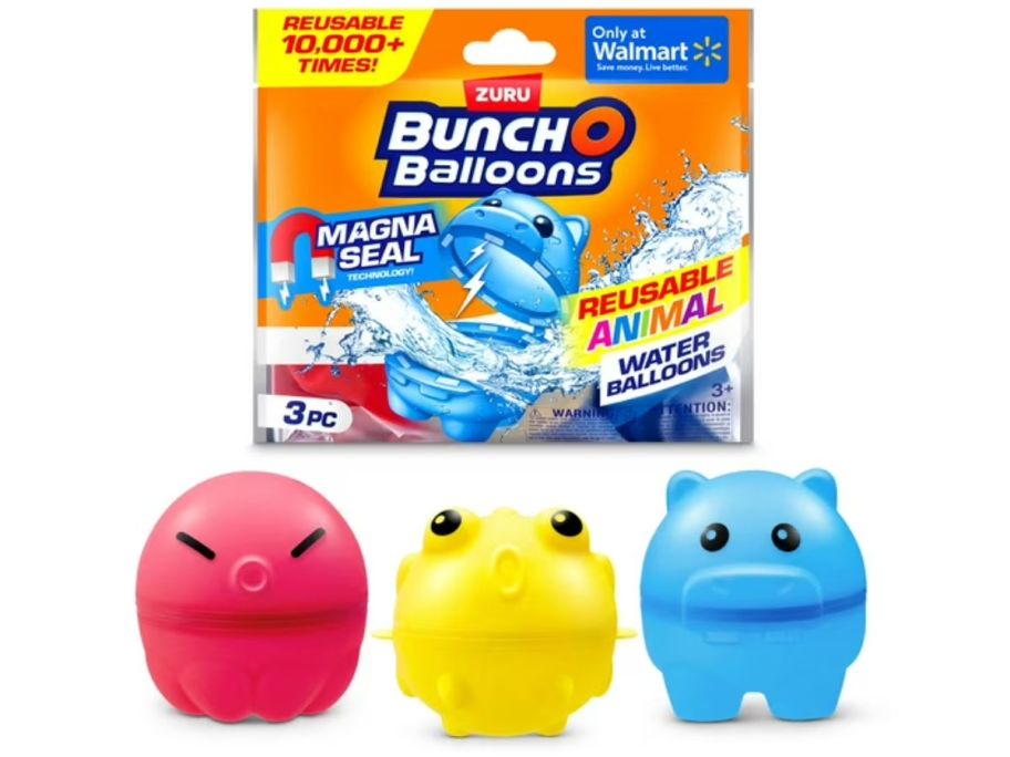 Bunch O Balloons Reusable Animal Water Balloons 3-Pack