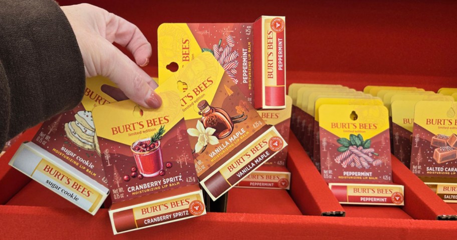 Burt's Bees Holiday Limited Edition Moisturizing Lip Balms in Target