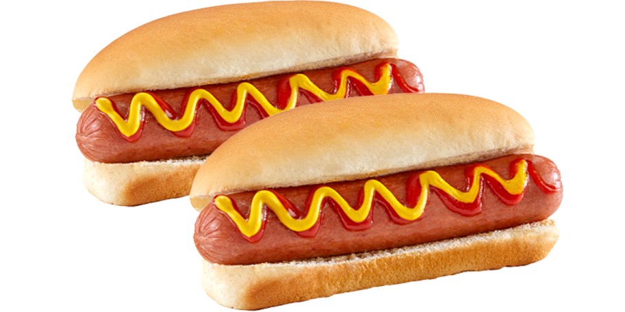 two Circle K Hot Dogs
