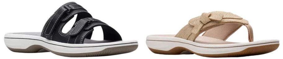 Clarks Cloudsteppers Breeze Piper and dalia Women's Slide Sandals