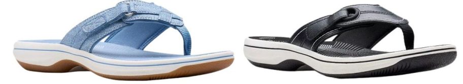 Clarks Cloudsteppers Breeze Sea and reyna Women's Flip Flop Sandals