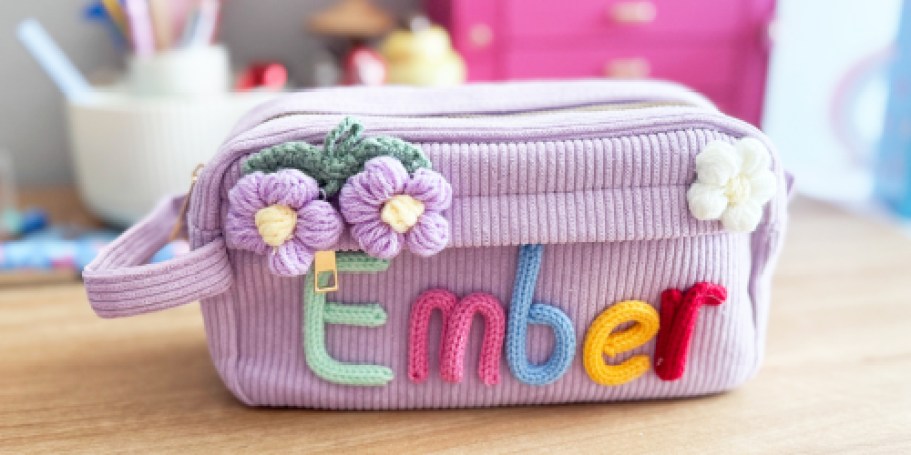Custom Corduroy Pencil Case from $10 Shipped on Amazon