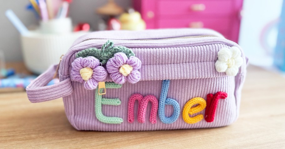 Custom Corduroy Pencil Case from $10 Shipped on Amazon